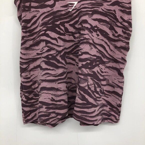 Gymshark Animal Print graphic tank top Scoop neck Purple Zebra print Medium - Picture 14 of 15